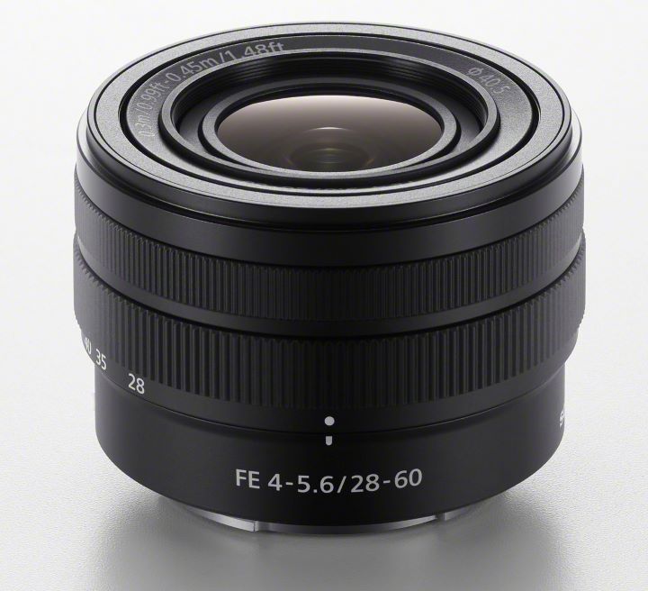 Sony introduced mini FE 28-60mm F4-5.6 full-frame zoom